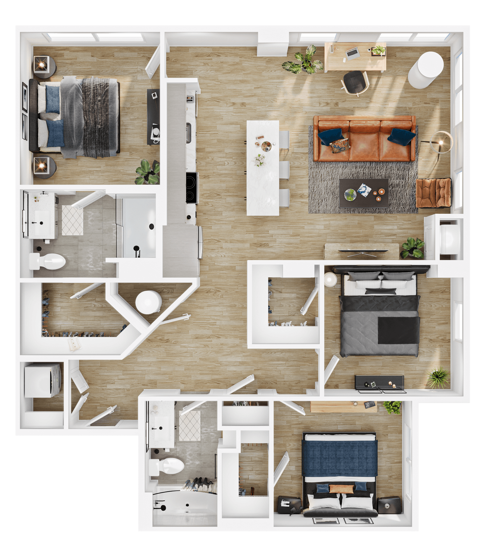 Floor plan layout diagram for C1